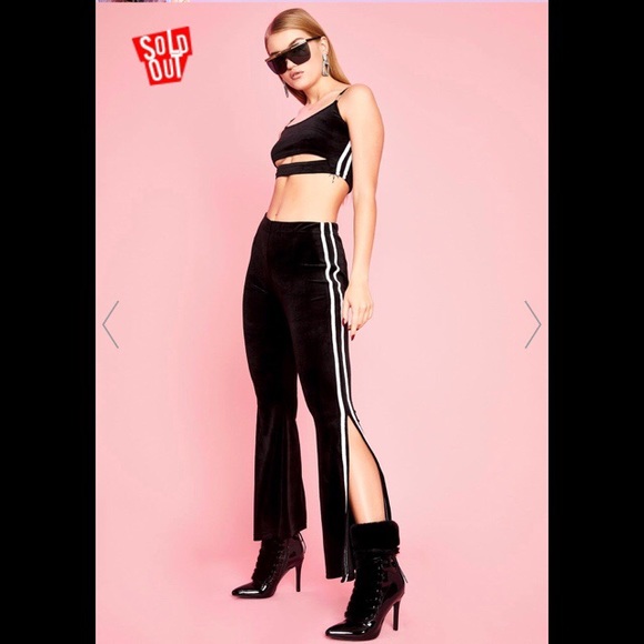 Sugar Thrillz Velour Pant Set NWT - Picture 3 of 12